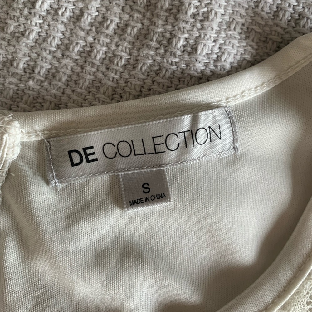DOWNEAST KNEE LENGTH WHITE LACE DRESS